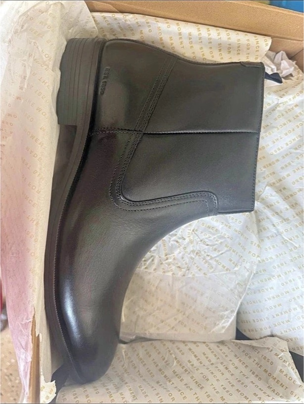 Johnston & Murphy Reeve Zip Boot Black US 10.5 M